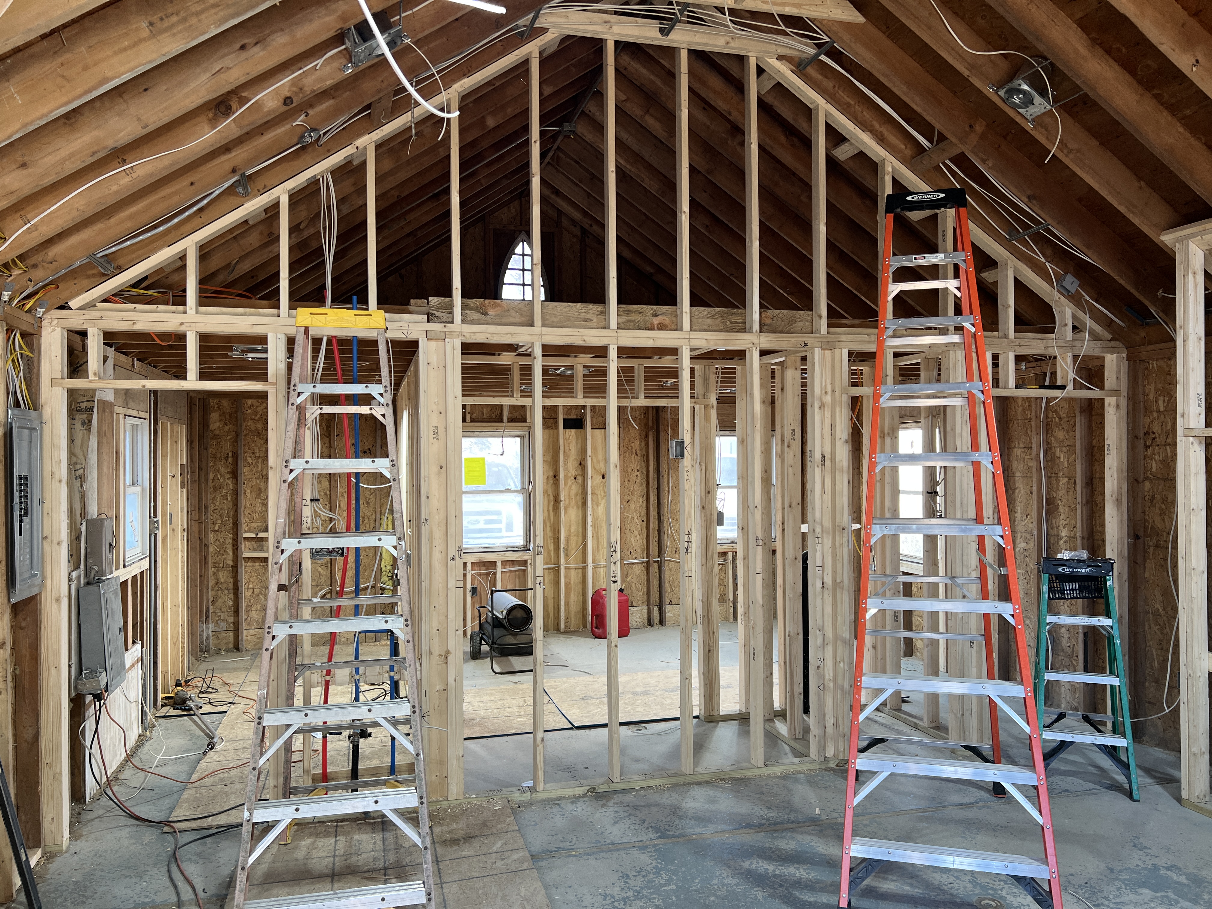 Cape May Court House Home Addition Framing