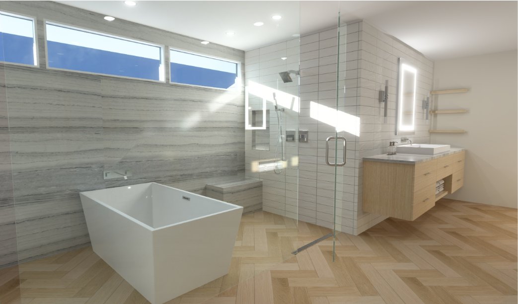 Margate NJ Bathroom Design Rendering