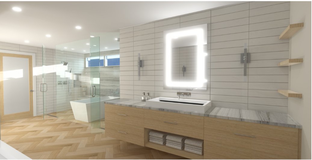 Margate NJ Bathroom Vanity Rendering